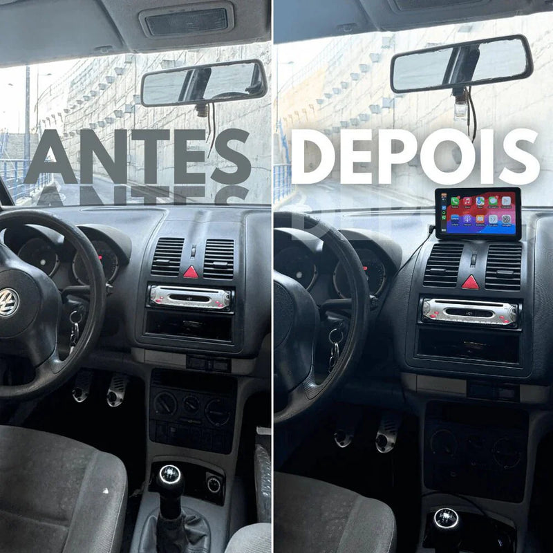 Multimídia Universal com AndroidAUTO e Apple CarPlay + Câmera de Ré 🎁