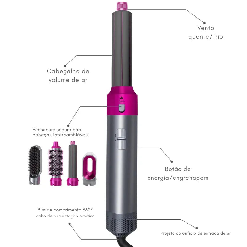 Escova Secadora MultiStyle Air 5 em 1 (ÚLTIMAS UNIDADES)