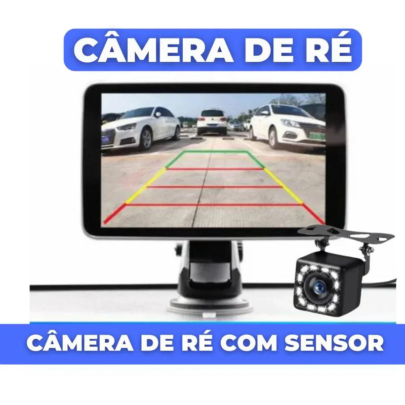 Multimídia Universal com AndroidAUTO e Apple CarPlay + Câmera de Ré 🎁