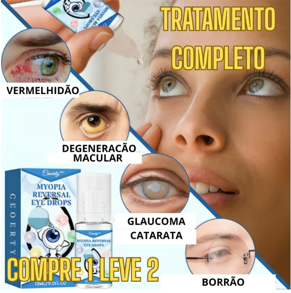 Colírio CEOERTY - Recupere a Visão | Tratamento COMPLETO | COMPRE 1 LEVE 2 + Envío Grátis