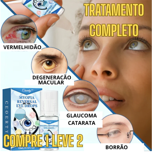 Colírio CEOERTY - Recupere a Visão | Tratamento COMPLETO | COMPRE 1 LEVE 2 + Envío Grátis