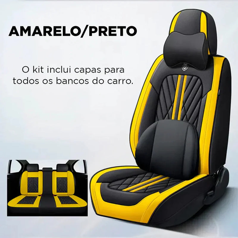 Kit Capas de Bancos Premium | Completo para Bancos Dianteiros e Traseiros [QUEIMA DE ESTOQUE 2025]