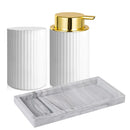 Kit Luxo para Banheiro com Dispenser de Espuma e Organizador Castiliani