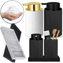 Kit Luxo para Banheiro com Dispenser de Espuma e Organizador Castiliani