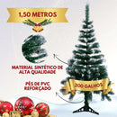 Árvore Natal Pinheiro Premium 200 Galhos Enfeitada Decorada + Kit Completo Enfeites