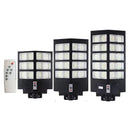 Kit 3 Luminárias LED Solar para Chácaras, Quintal, Comércio e Ruas - Parede ou Poste